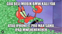Mr Krabs Money