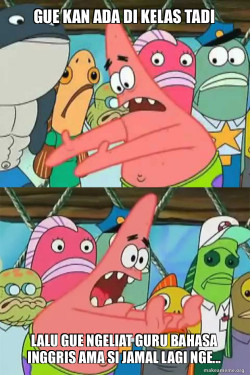 Push It Somewhere Else Patrick