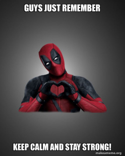 Deadpool Heart Hands
