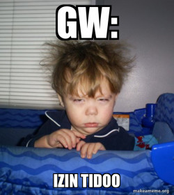 Baru mau tidur~