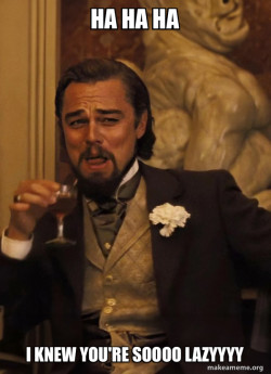 Leonardo DiCaprio Laughing Django