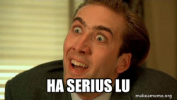Sarcastic Nicholas Cage