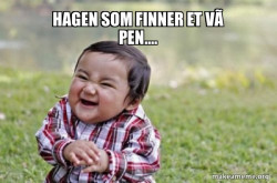 Evil, scheming toddler