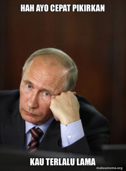 Contemplative Putin