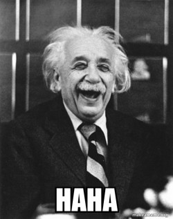 Laughing Albert Einstein