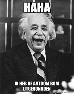Laughing Albert Einstein