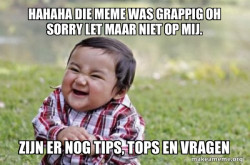Evil, scheming toddler