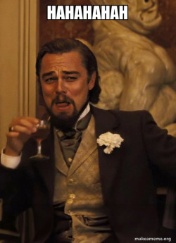 Leonardo DiCaprio Laughing Django