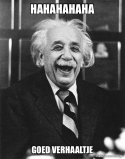 Laughing Albert Einstein