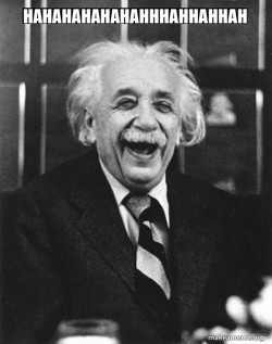 Laughing Albert Einstein