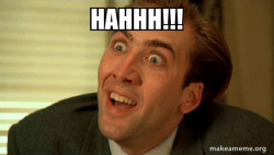 Sarcastic Nicholas Cage