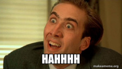 Sarcastic Nicholas Cage