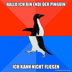 Socially Awesome Awkward Penguin