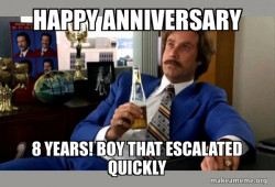 Ron Burgundy - boy that escalated quickly