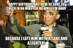 Happy Birthday Matthew