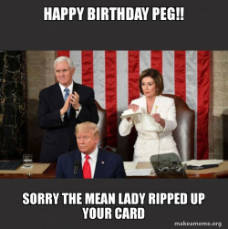 Nancy Pelosi ripping Trump's speech up