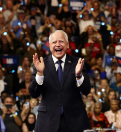 Happy Tim Walz