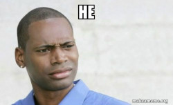 Confused Black Man