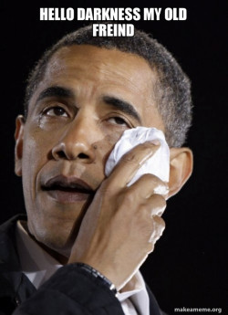 Crying Obama