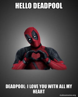 Deadpool Heart Hands