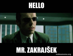 Agent Smith from the Matrix