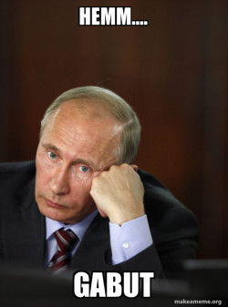 Contemplative Putin