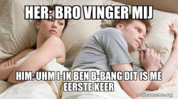 Couple thinking in bed