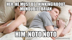 Couple thinking in bed