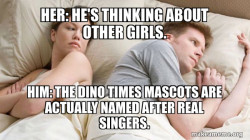 Couple thinking in bed
