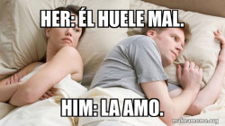 Couple thinking in bed