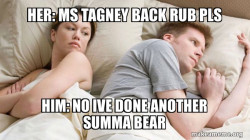 Couple thinking in bed
