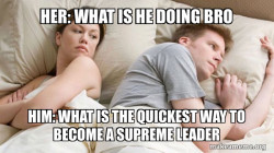 Couple thinking in bed