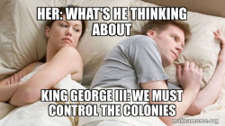 Couple thinking in bed