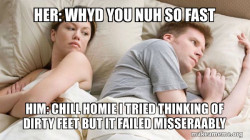 Couple thinking in bed