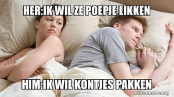 Couple thinking in bed