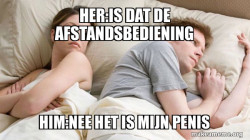 Couple thinking in bed