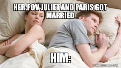Couple thinking in bed