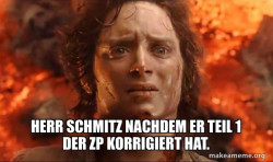 Frodo it's over it's done