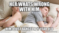 Couple thinking in bed