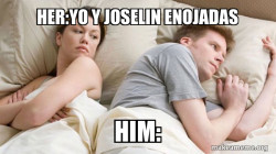 Couple thinking in bed