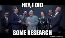 Dr Evil and Henchmen laughing - and then they said