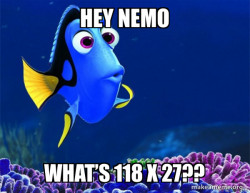 Dory from Nemo  (5 second memory)