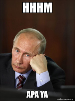 Contemplative Putin