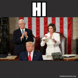 Nancy Pelosi ripping Trump's speech up