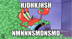 Mr Krabs Money