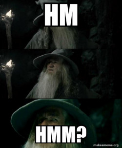 Confused Gandalf