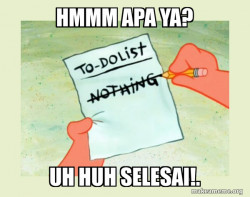 To Do List - SpongeBob