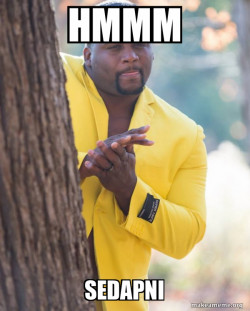 Anthony Adams in Yellow Suit Rubbing Hands