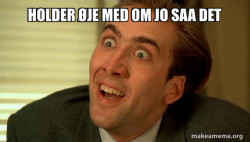 Sarcastic Nicholas Cage