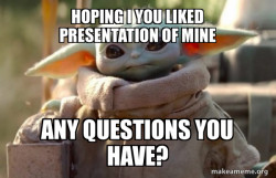 Baby Yoda looking at you